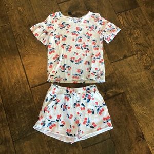 Girls matching splendid shorts and shirt set